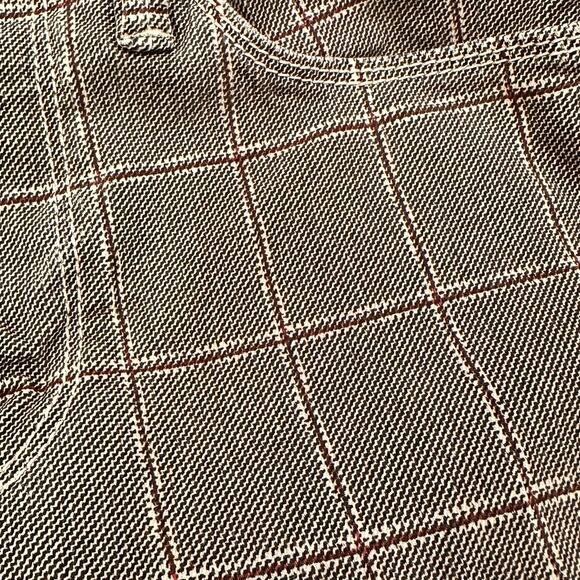 Frame Denim Le Crop Mini Boot Cut Pants Window Pane Plaid, size 27 - Picture 11 of 11